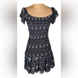 E.SSUE Floral Smocked Textured Dress